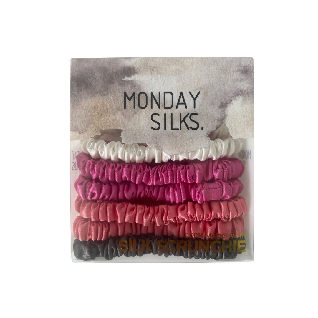 Skinny Silk Scrunchies - Summer 6 Pack