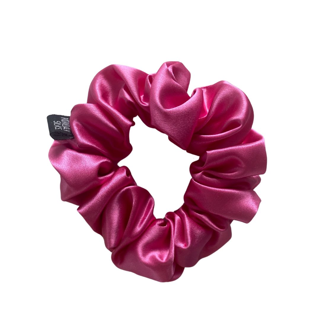 silk scrunchies nz pink