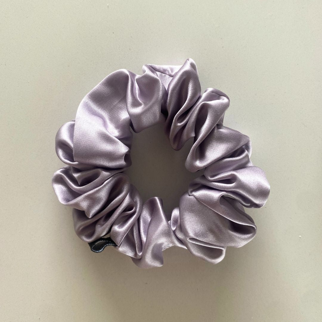 silk scrunchies nz lilic purple