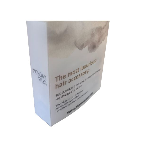 Skinny Silk Scrunchies - Pink, Lilac, Champagne 6 Pack