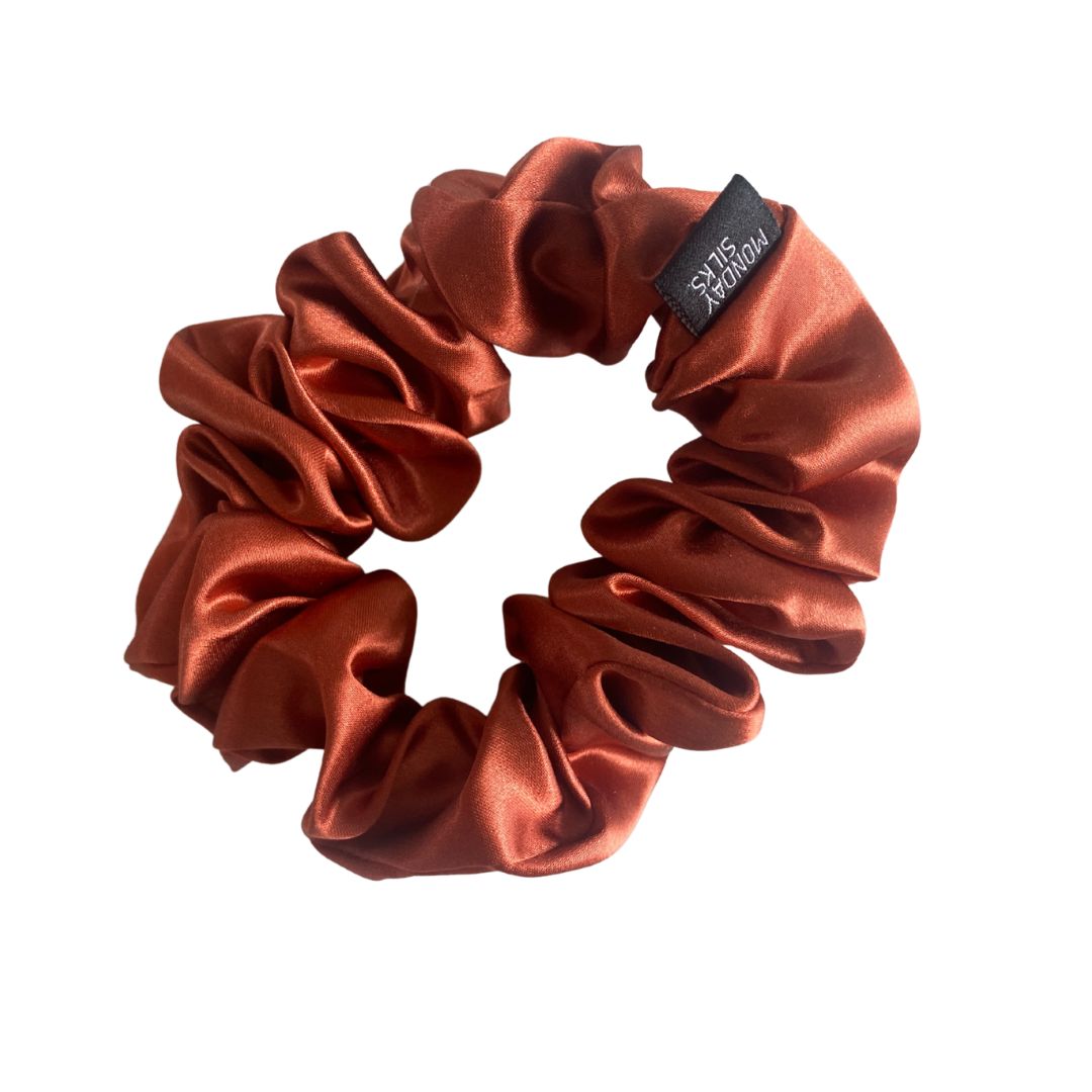silk scrunchies nz copper