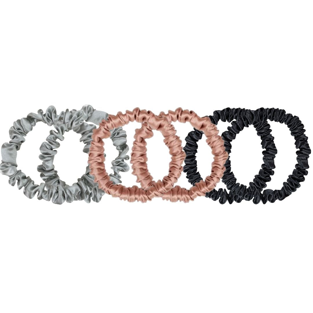 Skinny Silk Scrunchies - Summer 6 Pack