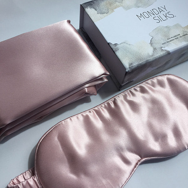 Silk Pillowcase + Eye Mask Bundle Deal