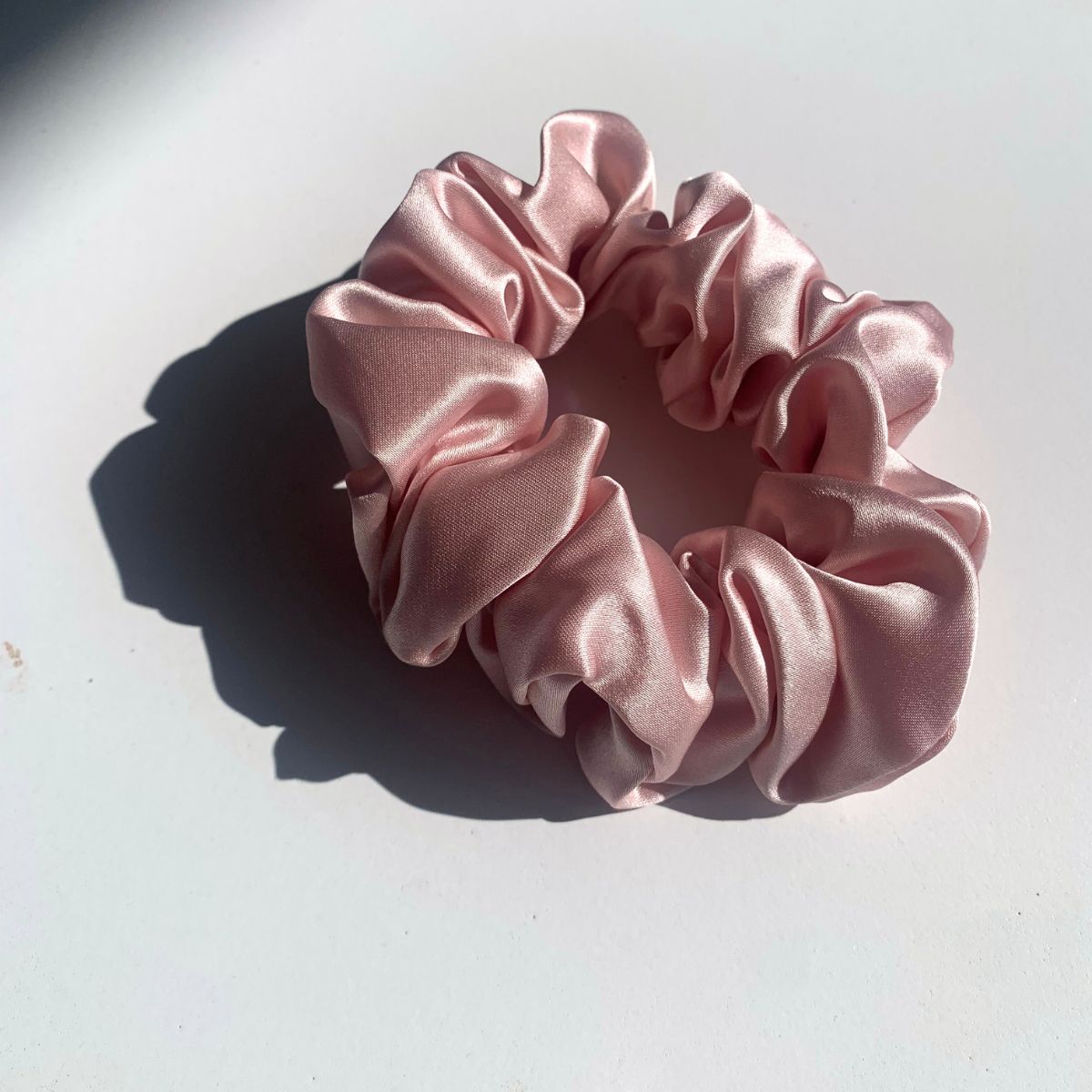 monday silks lux silk scrunchies pink 