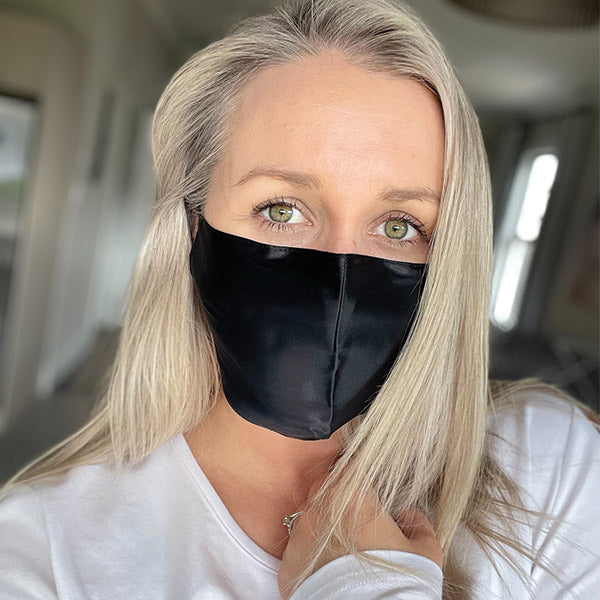 Silk Face mask covering NZ Monday Silks