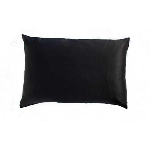 Black Silk Pillowcase - Std - Monday Silks