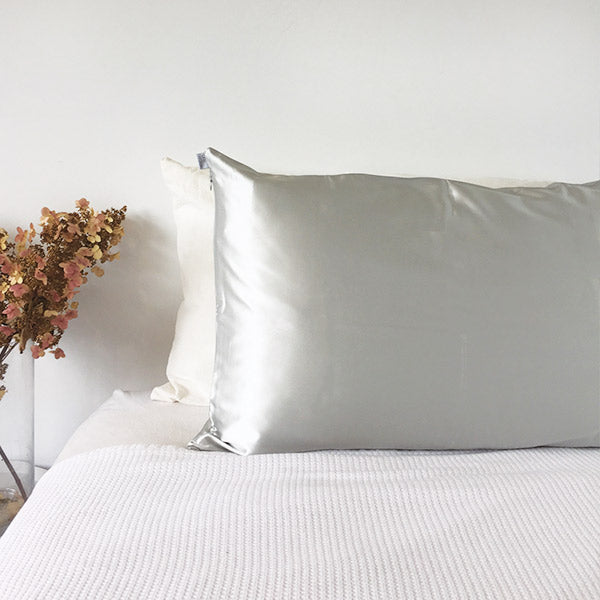 Silk Pillowcase Standard - Light Grey