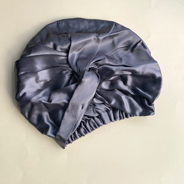 Black Silk Sleep Bonnet